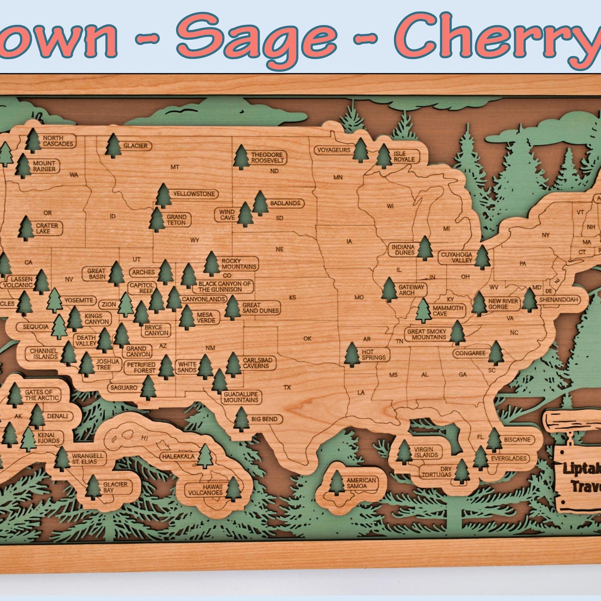 National Park Travel Map Explore and Preserve Adventure Perfect Outdoor Enthusiast Gift Wall Art for Nature Loving Families Home Décor - Etsy