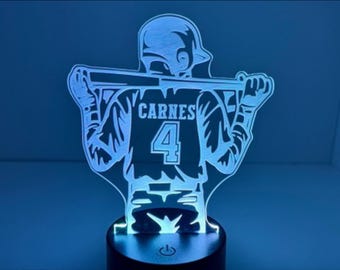 Color Changing Baseball LED Night Light: Sports Fan Decor