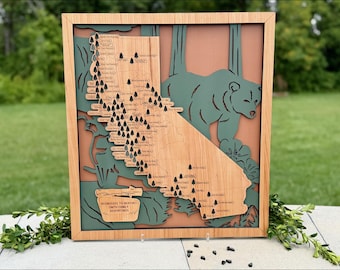 Personalized California State Park Map