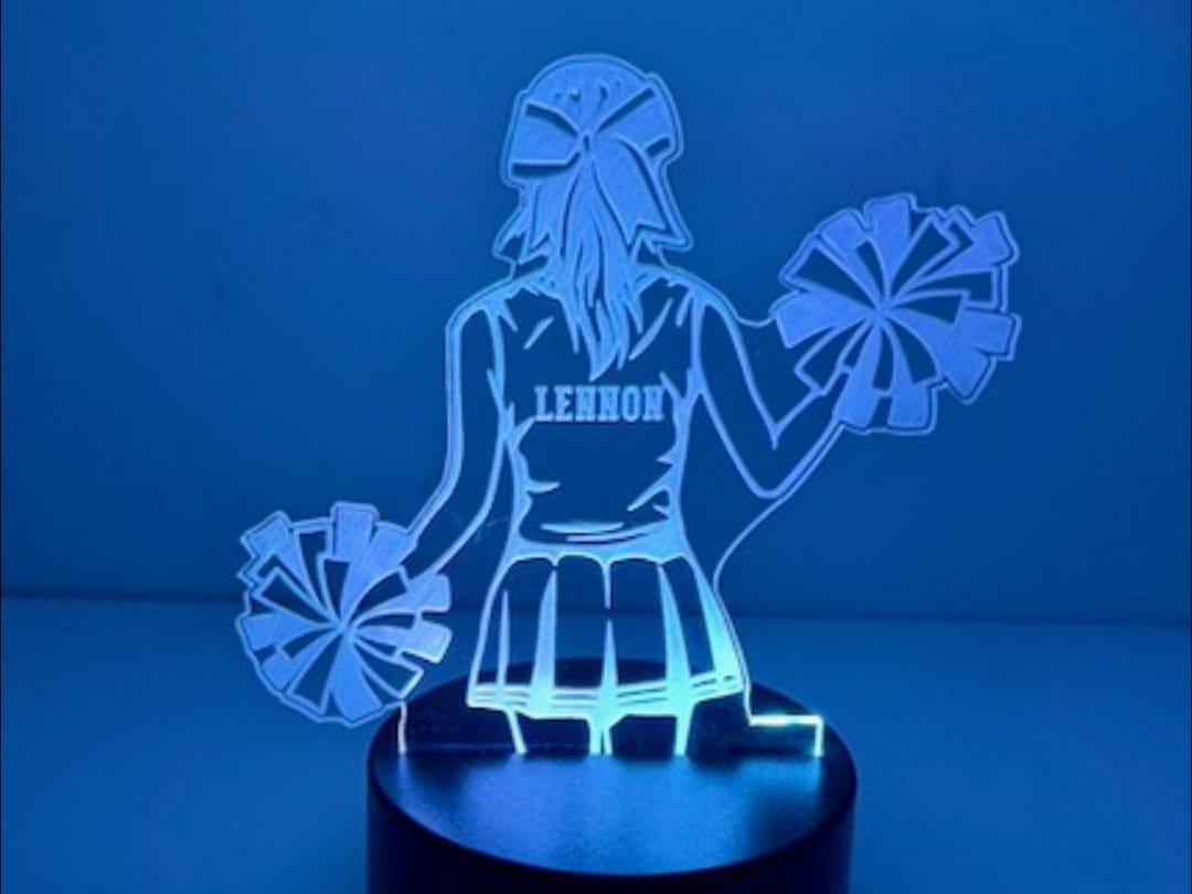 Cheerleader LED Light: Color Changing Acrylic Cheer Light, Kids Room ...