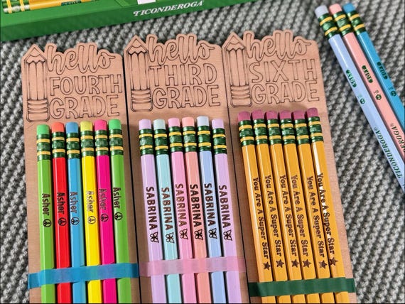 Personalized Ticonderoga Pencils: Back to School Gift Set