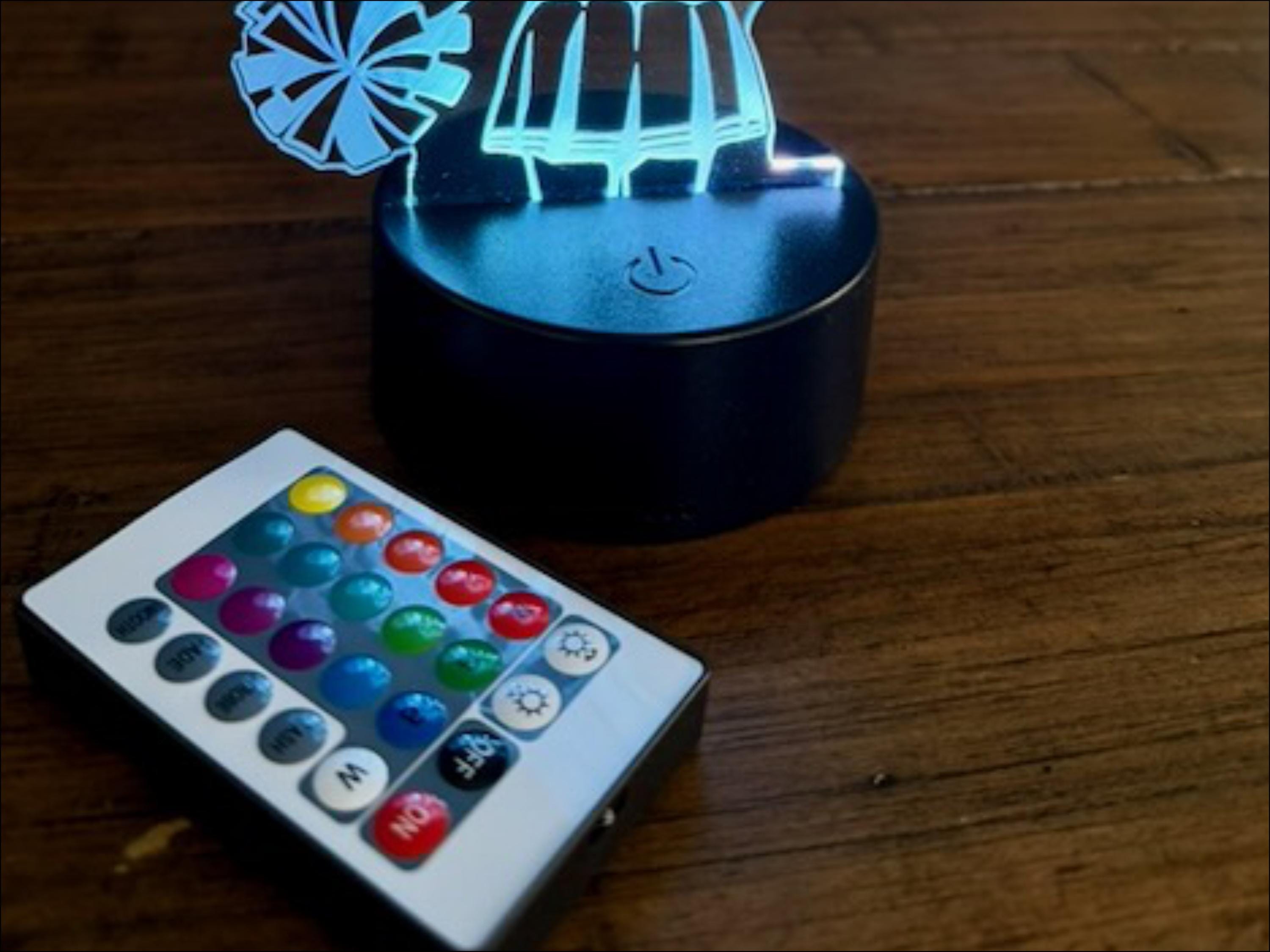 Cheerleader LED Light: Color Changing Acrylic Cheer Light, Kids Room ...