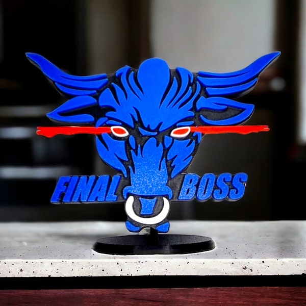 THE ROCK Final Boss 3d Printed logo SIZE 18CM X 14CM