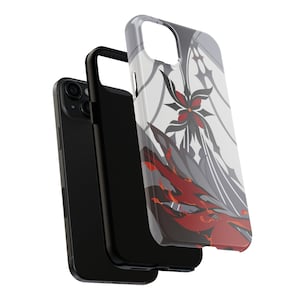 アルレッキーノにインスパイアされた原神 耐衝撃性 2 層タフ フォン ケース | iPhone