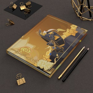Navia Genshin Impression traditionnelle inspirée de l'impact Carnet cartonné