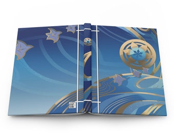 Genshin Wanderer Scaramouche esthetiek geïnspireerd hardcover notitieboekje