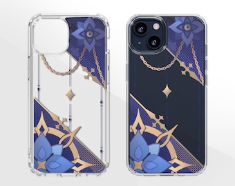 Genshin V2 Albedo Inspired Aesthetic Clear Phone Case