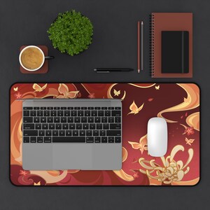 Hu Tao Fanmade Namecard Genshin Impact Desk Mat Mousepad image 7