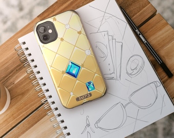 Aventurine 2-layer Tough Impact-Resistant Wraparound Phone Case | iPhone | Honkai Star Rail