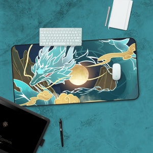 Honkai Star Rail Dan Heng Imbibitor Lunae Dragon Ästhetik inspirierte Schreibtischmatte Mousepad