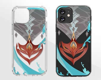 Genshin Childe Tartaglia inspiriert ästhetische klare Telefonhülle