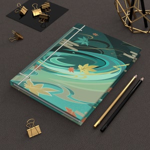 Genshin Kaedehara Kazuha Fanmade naamkaartje geïnspireerd traditioneel hardcover notitieboekje