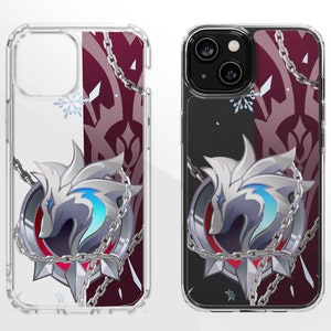 Genshin V2 Wriothesley Inspired Clear Phone Case