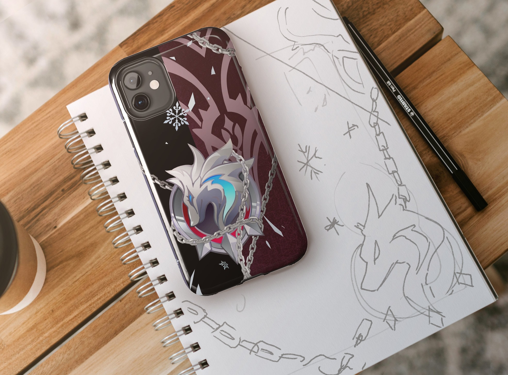 Wriothesley Genshin Impact-Resistant 2-layer Tough Phone Case | iPhone