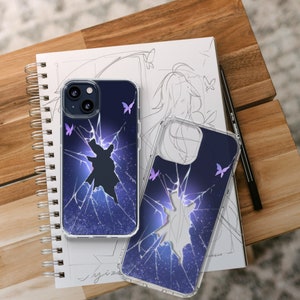 Coque de portable transparente inspirée de Seele, Star Rail de Honkai