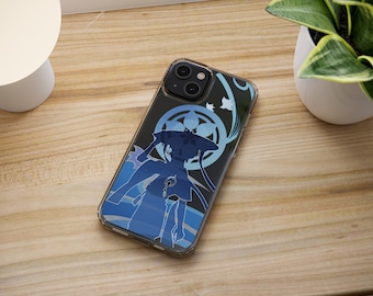 Genshin Wanderer Scaramouche Silhouette Inspired Aesthetic Clear Phone Case