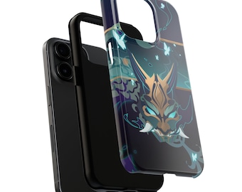 Xiao inspirierte Genshin schlagfeste 2-lagige robuste Handyhülle | iPhone