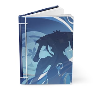 Genshin Wanderer Scaramouche Inspired Hardcover Notebook V2