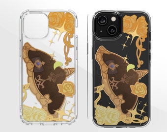 Genshin Navia Inspired Aesthetic Clear Phone Case