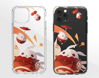 Genshin Klee Inspired Aesthetic Clear Phone Case