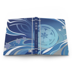Genshin Wanderer Scaramouche Namecard Inspired Hardcover Notebook