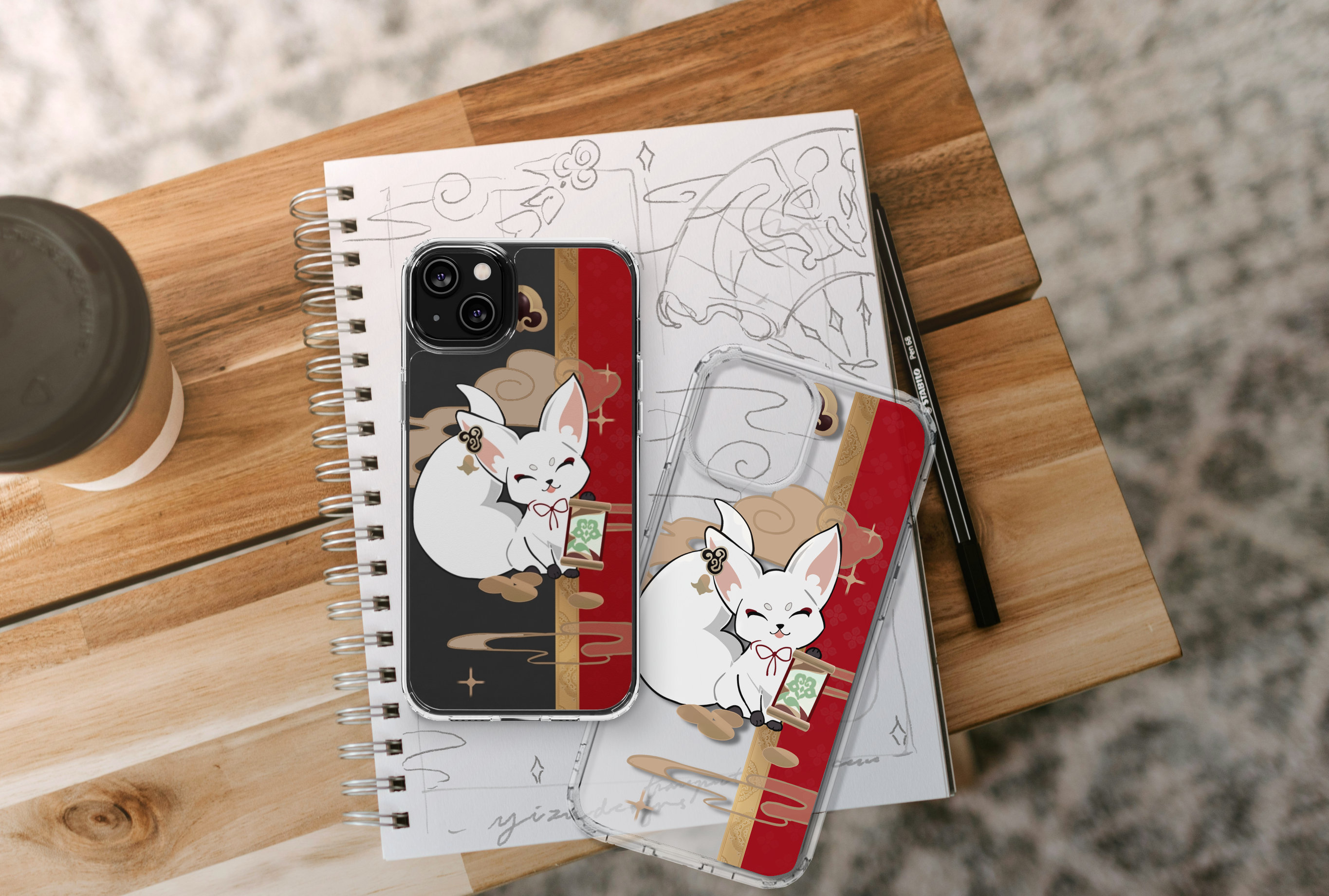 Honkai Star Rail Tingyun Inspired Clear Phone Case