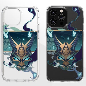 Genshin Xiao Inspired Clear Phone Case