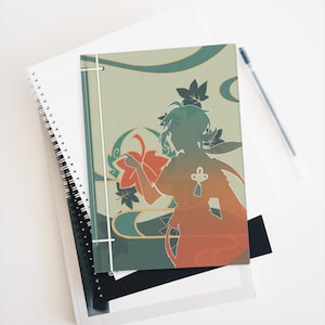 LEGE PAGINA&#39;S VERSIE Genshin Kaedehara Kazuha-geïnspireerd notitieboek met harde kaft