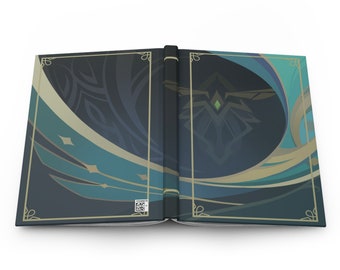 Cahier à couverture rigide inspiré de Genshin Alhaitham