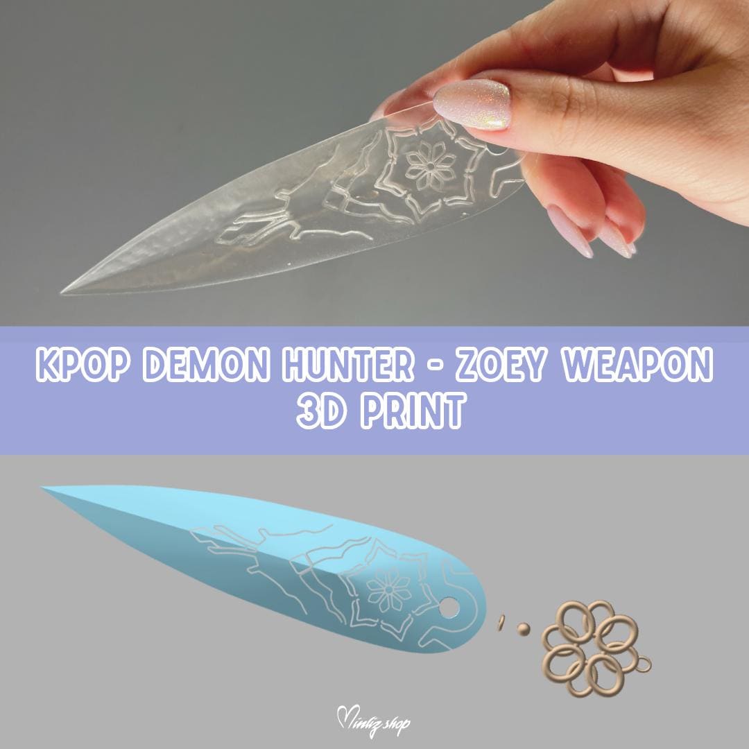3D Print | Inspired Kpop Zoey's weapon / shin-kal