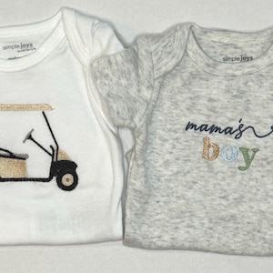 Mama’s Boy | Golf Cart| Onsie - 2 Pack - baby gift - onesie - Baby Girl - baby boy