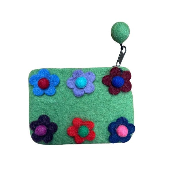 Medium/Small Felted Wool Coin Purse