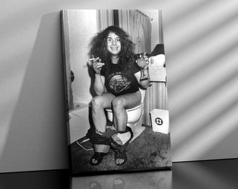 Ozzy Osbourne Bathroom Poster, Black and White, Ozzy Osbourne Print, Bathroom Wall Art, Toilet Decor, Funny Prints, Rock And Roll, Home Art