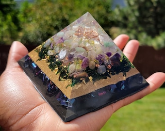 Virtuous Virgo - Large Orgonite Pyramid