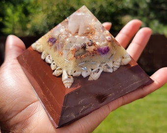 Curious Cancer - Large Orgonite Pyramid