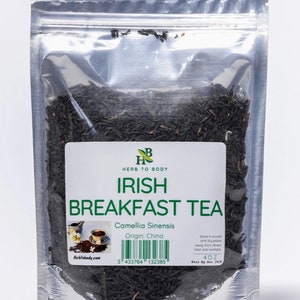 Irish Breakfast Tea Loose Leaves Camellia Sinensis Wildcrafted Tea 4oz