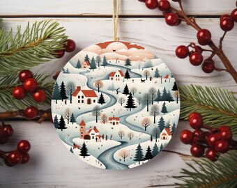 Scandinavian-Inspired Christmas Ornament, Option 1 | Swedish Christmas | Norwegian Christmas | Winter Wonderland