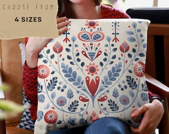 Scandinavian-Inspired Throw Pillow | Aesthetic Throw Pillow | Christmas Throw Pillow | Cottagecore Throw Pillow | Colorful Throw Pillows