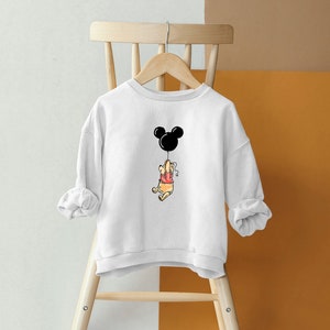 Winnie Balloon Sweatshirt, Winnie The Pooh Sweatshirt, Best Friends Gift, Disney Winnie The Pooh Crewneck, Kids Gift