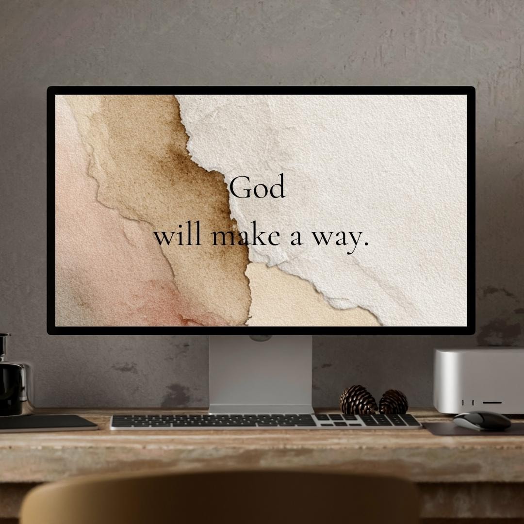Christian Scripture Wallpaper - God Will Make a Way (digital Download ...