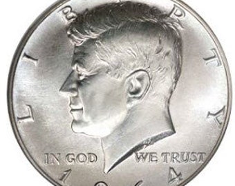 1964年ケネディ50セント銀貨キーホルダー - Etsy 日本