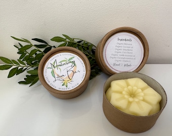 Organic Moisturising Lotion Bars. A zero waste product with no chemicals or preservatives. Just pure natural ingredients for your skin.