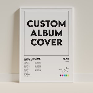 Custom Album Cover Art Print: Personalized Music Poster (Digital Download)
