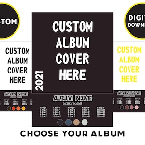 Custom Album Cover Art Print: Personalized Music Poster (Digital Download)