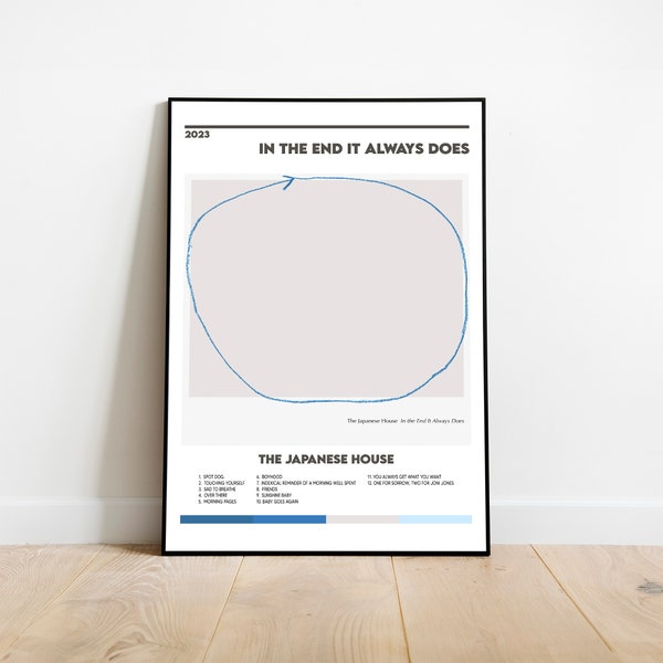 The Japanese House In The End It Always Does Album Cover Print Poster Digital Download Album Art High Quality Custom Poster Wall Art