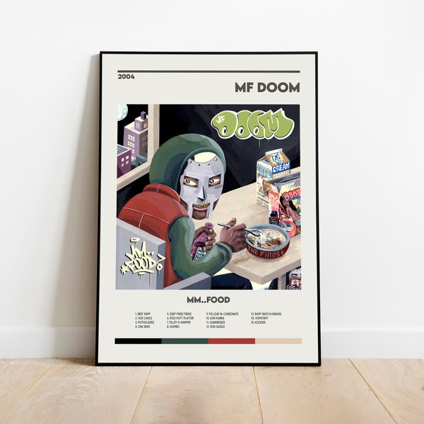 MF Doom Mm Food Album Cover Print Poster Digital Download Digital Album