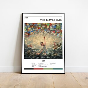 Ajr The Maybe Man Album Cover Print Poster Digital Download Album Art High Quality Custom Poster Wall Art Tracklist Poster