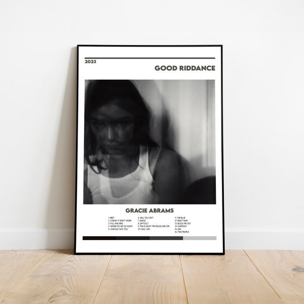 Gracie Abrams Good Riddance Album Cover Print Poster Digital Download Album Art High Quality Custom Poster Wall Art Tracklist Poster