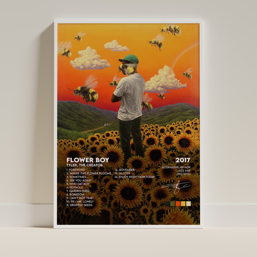 Tyler The Creator Flower Boy Album Cover Print Poster Digital Download Tyler The Creator Flower Boy Album Cover Print Poster Digital Download
