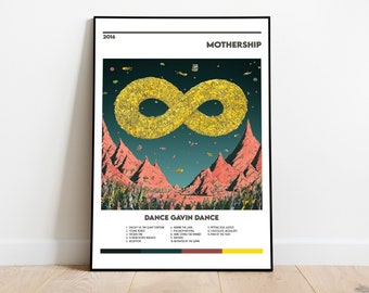 Dance Gavin Dance Mothership Album Cover Stampa Poster Download digitale Album Art Poster personalizzato di alta qualità Wall Art Tracklist Poster